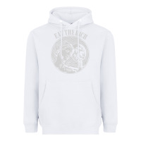White eat the rich Heavyweight Hoodie - linhVisuals