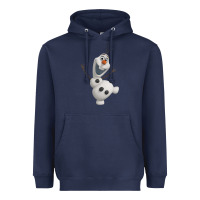 Navy olaf frozen 01 Heavyweight Hoodie - linhVisuals