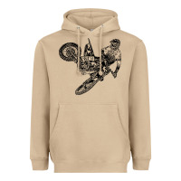 Mushroom Eli Tomac Jump Illustration Heavyweight Hoodie - linhVisuals
