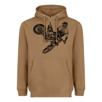 Toasted Coconut Eli Tomac Jump Illustration Heavyweight Hoodie - linhVisuals