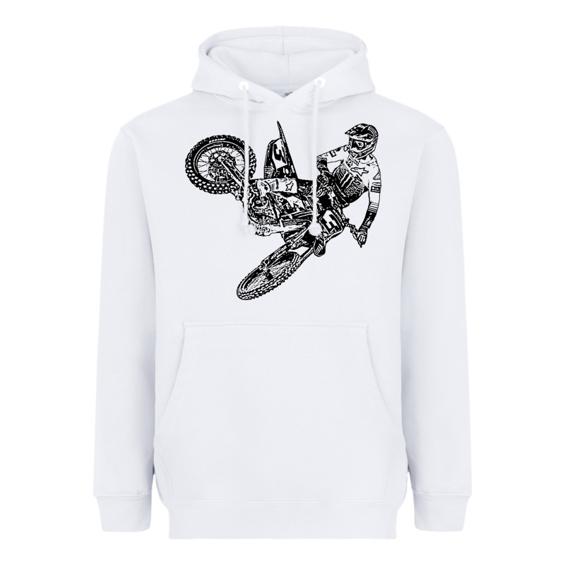 Eli Tomac Jump Illustration Heavyweight Hoodie by linhVisuals | Teevron