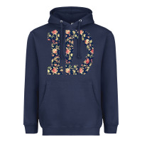 Navy one direction flower [tw] Heavyweight Hoodie - linhVisuals