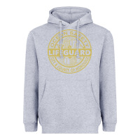 Heather Grey honolulu lifeguard   lifeguard Heavyweight Hoodie - linhVisuals