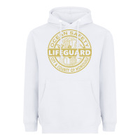 White honolulu lifeguard   lifeguard Heavyweight Hoodie - linhVisuals