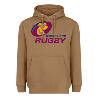Toasted Coconut queensland rugby Heavyweight Hoodie - linhVisuals