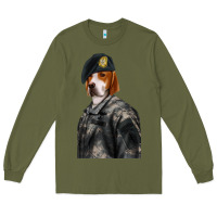 Army Green Pet Portraits, Custom Pet Portraits, Renaissance Pet Portraits, Custom Long Sleeve Tee - RanaPortraitStore