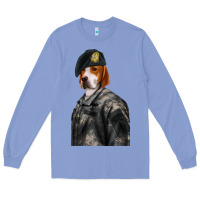Colony Blue Pet Portraits, Custom Pet Portraits, Renaissance Pet Portraits, Custom Long Sleeve Tee - RanaPortraitStore
