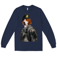 Navy Pet Portraits, Custom Pet Portraits, Renaissance Pet Portraits, Custom Long Sleeve Tee - RanaPortraitStore