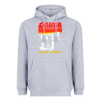 Heather Grey kreator essential music Heavyweight Hoodie - linhVisuals