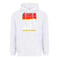 White kreator essential music Heavyweight Hoodie - linhVisuals