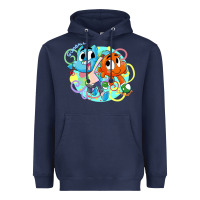 Navy gumball and darwin Heavyweight Hoodie - linhVisuals