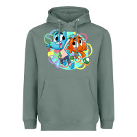 Sage gumball and darwin Heavyweight Hoodie - linhVisuals