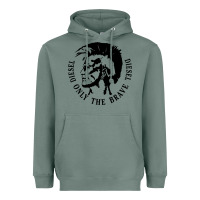 Sage diesel only the brave Heavyweight Hoodie - linhVisuals