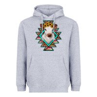 Heather Grey heifer cowhide aztec Heavyweight Hoodie - JahusDesignShop
