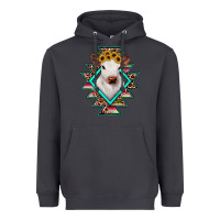 Smoke heifer cowhide aztec Heavyweight Hoodie - JahusDesignShop