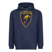 Navy young dolph Heavyweight Hoodie - linhVisuals