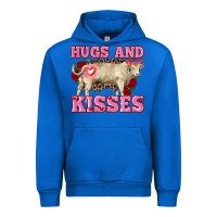 Cobalt hugs and kisses charolais bull Urban Hoodie - RanaPortraitStore