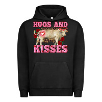 Pigment Black hugs and kisses charolais bull Urban Hoodie - RanaPortraitStore