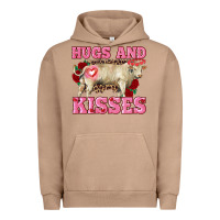 Pigment Burro hugs and kisses charolais bull Urban Hoodie - RanaPortraitStore