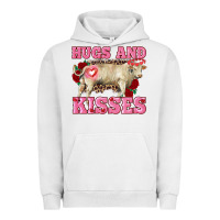 Pigment Lunar Rock hugs and kisses charolais bull Urban Hoodie - RanaPortraitStore