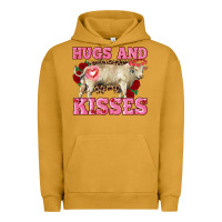 Pigment Peanut Butter hugs and kisses charolais bull Urban Hoodie - RanaPortraitStore