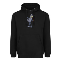 Black futurama bender Heavyweight Hoodie - linhVisuals