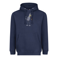 Navy futurama bender Heavyweight Hoodie - linhVisuals