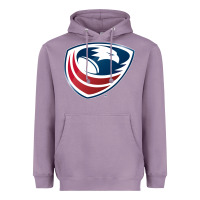 Lavender usa rugby Heavyweight Hoodie - linhVisuals