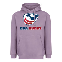 Lavender usa rugby Heavyweight Hoodie - linhVisuals