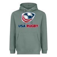 Sage usa rugby Heavyweight Hoodie - linhVisuals