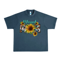 Midnight Navy Blessed mom Mother's Day Urban Heavy Tee - FaDigitalArtStudio