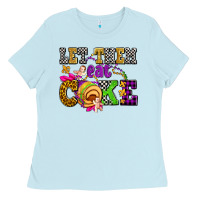 Baby Blue let them eat cake olivia Ladies Tee - OliviaCreatesArt