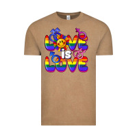 Vintage Coffee Love is love Vintage Tee - FaDigitalArtStudio