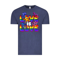 Vintage Denim Love is love Vintage Tee - FaDigitalArtStudio