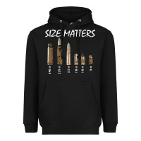Black size matters Heavyweight Hoodie - linhVisuals