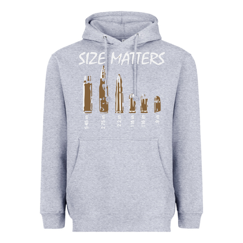 Size Matters Heavyweight Hoodie by linhVisuals | Teevron