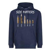 Navy size matters Heavyweight Hoodie - linhVisuals