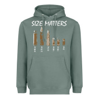 Sage size matters Heavyweight Hoodie - linhVisuals