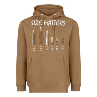 Toasted Coconut size matters Heavyweight Hoodie - linhVisuals