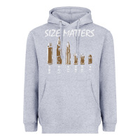 Heather Grey size matters Heavyweight Hoodie - linhVisuals