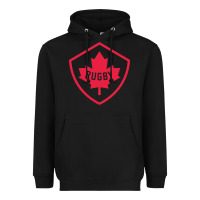 Black rugby canada Heavyweight Hoodie - linhVisuals