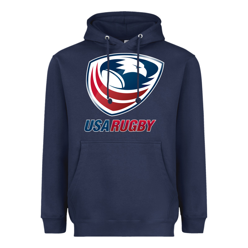 Usa Rugby Heavyweight Hoodie by linhVisuals | Teevron
