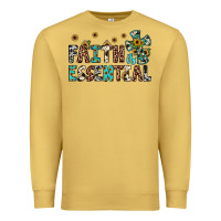 Antique Gold faith is essential Premium Sweatshirt - JahusDesignShop