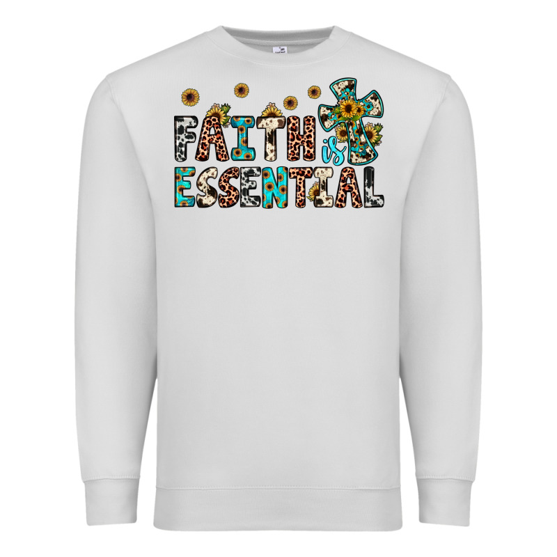 Faith Is Essential Premium Sweatshirt by JahusDesignShop | Teevron