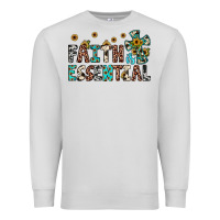 Dove Grey faith is essential Premium Sweatshirt - JahusDesignShop