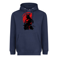 Navy samurai warrior Heavyweight Hoodie - linhVisuals