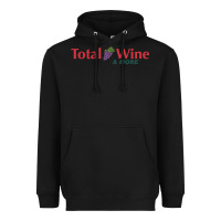 Black total and wine & more   wine drinker Heavyweight Hoodie - linhVisuals