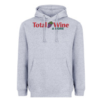 Heather Grey total and wine & more   wine drinker Heavyweight Hoodie - linhVisuals