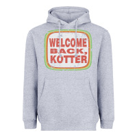 Heather Grey welcome back, kotter Heavyweight Hoodie - linhVisuals