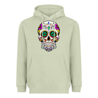 Matcha sugar skull Heavyweight Hoodie - linhVisuals